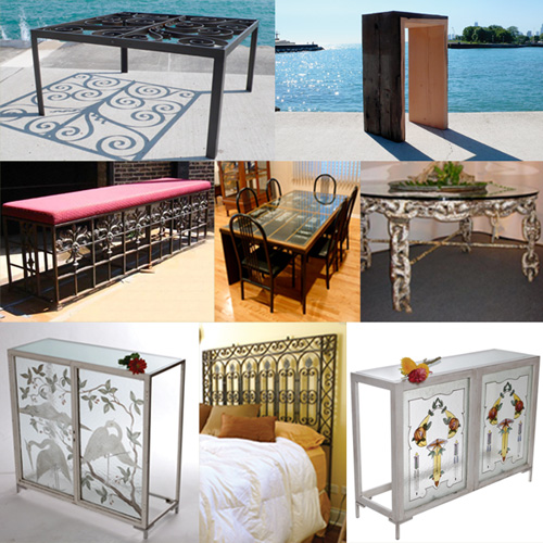 Kramer Design Studio's repurposed furniture montage